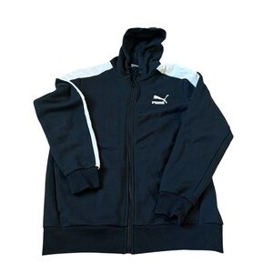 Puma Men's Black Jacket and Sweats Size L-XL Relaxation Warm Casual Lounge‎